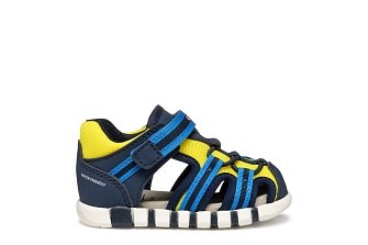 Βρεφικά Παπούτσια Geox Iupidoo για Αγόρια Navy/Fluo Yellow (Μεγέθη 20-26)