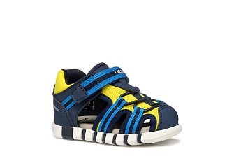Βρεφικά Παπούτσια Geox Iupidoo για Αγόρια Navy/Fluo Yellow (Μεγέθη 20-26)