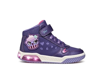 Παιδικά Παπούτσια Geox Inek για Κορίτσια Purple Cupcake (Μεγέθη 25-32)