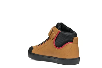 Παιδικά Παπούτσια Geox Gisli για Αγόρια Brown/Black (Μεγέθη 28-36)