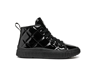 Παιδικά Παπούτσια Geox Laquinny για Κορίτσια Black Quilted (Μεγέθη 28-36)