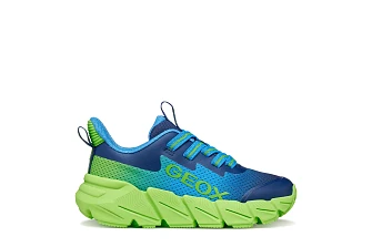 Παιδικά Παπούτσια Geox Flexyper Fast για Αγόρια Light Blue/Lime (Μεγέθη 28-36)