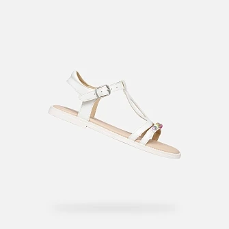 Παιδικά Πέδιλα Geox Sandal Karly για Κορίτσια White (Μεγέθη 28-36)
