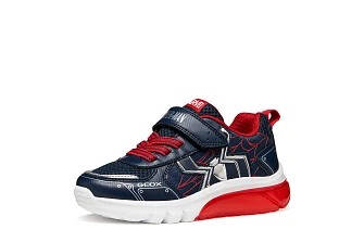 Παιδικά Παπούτσια Geox Ciberdron για Αγόρια Spiderman Navy/Red (Μεγέθη 25-33)