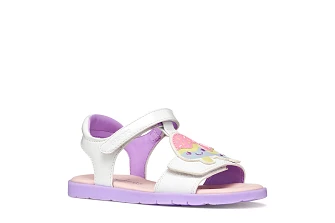 Παιδικά Πέδιλα Geox Sandal Joyfoot για Κορίτσια White/Lilac (Μεγέθη 25-35)