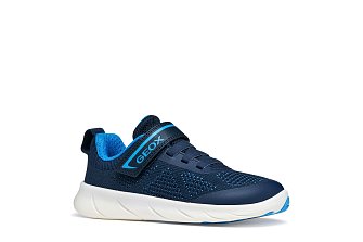 Παιδικά Παπούτσια Geox Foot-Run για Αγόρια Navy/Azure (Μεγέθη 25-35)