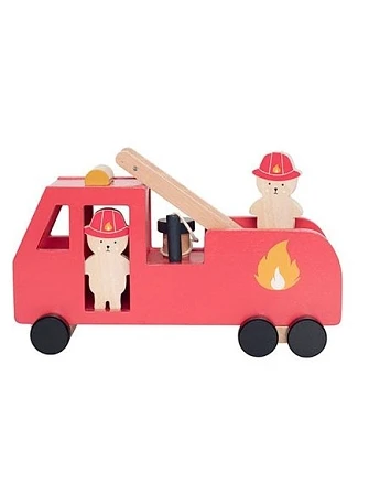 JABADABADO Παιδικό Ξύλινο Πυροσβεστικό Όχημα