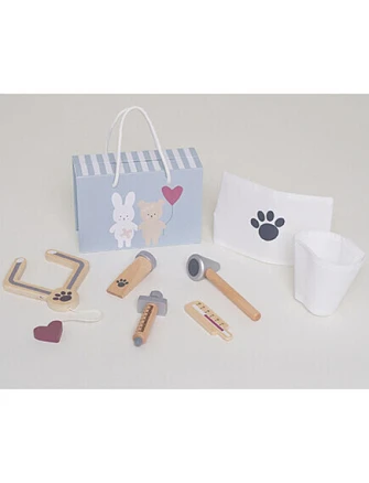 Bρεφικό Παιχνίδι Jabadabado - Βαλιτσάκι με Ξύλινα Εργαλεία Γιατρού