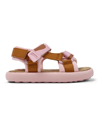 Παιδικά Σανδάλια Camper Pelotas Flota για Κορίτσια Pink/Brown (Μεγέθη 26-35)