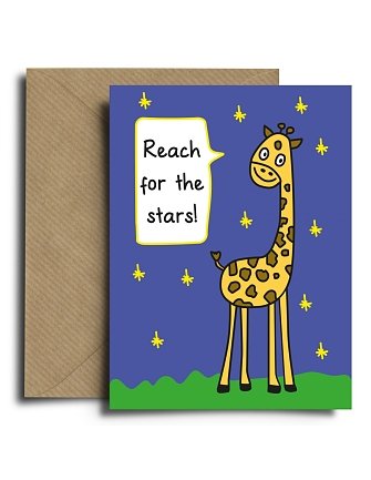 Ευχετήρια Κάρτα Giraffe