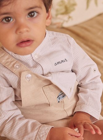 Βρεφικό Πουκάμισο για Αγόρια Beige Amour