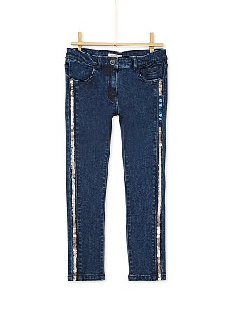 Παιδικό Παντελόνι για Κορίτσια Glitter Denim