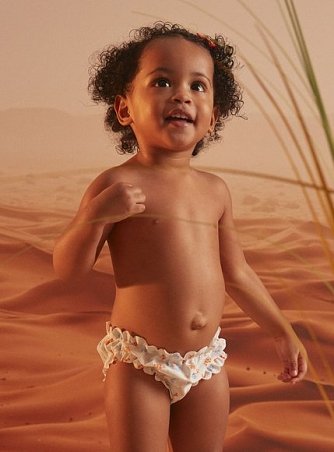 Βρεφικό Μαγιό για Κορίτσια Orange Floral