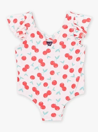Βρεφικό Μαγιό για Κορίτσια Baby Pink Cherries