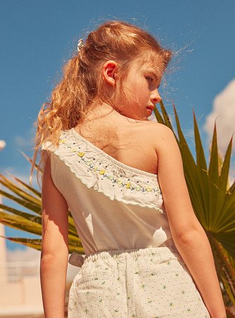 Παιδική Μπλούζα για Κορίτσια White Flowers