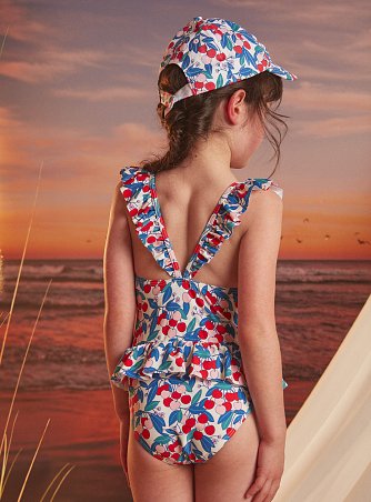 Παιδικό Μαγιό για Κορίτσια Blue Cherries