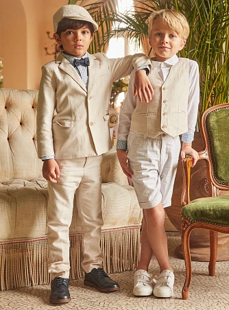 Παιδικό Σορτς για Αγόρια White Beige