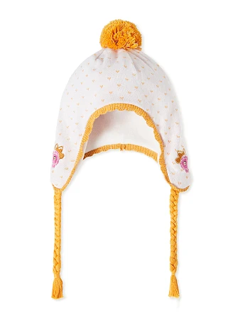 Βρεφικός Σκούφος για Κορίτσια Romantic Yellow