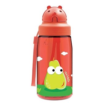 Παιδικό Παγούρι Laken Κόκκινο Pineapple 450 ml - Πώμα OBY
