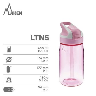 Παιδικό Laken Παγούρι Tritan για Κορίτσια Ukelele 450ml