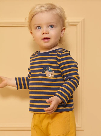 Βρεφική Μπλούζα για Αγόρια Stripped Bear