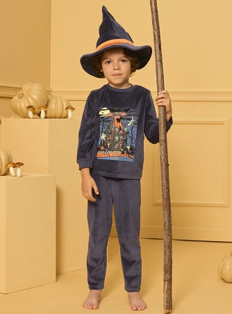 Παιδική Πιτζάμα για Αγόρια Navy Halloween