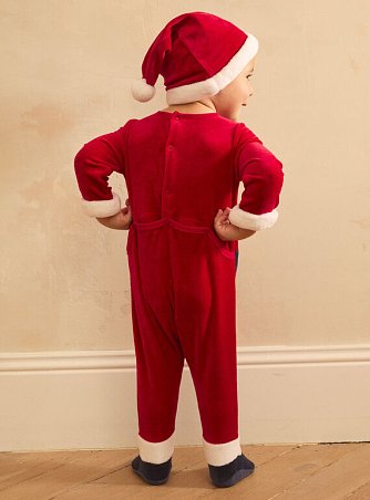 Βρεφική Ολόσωμη Πιτζάμα Unisex Santa Baby