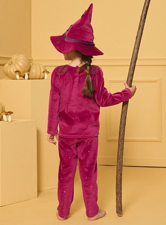 Σετ Παιδικές Πιτζάμες για Κορίτσια Purple Halloween