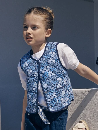 Παιδικό Γιλέκο για Κορίτσια Blue on Blue - 2 σε 1