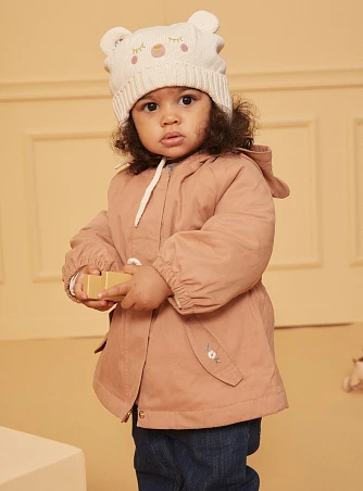 Βρεφικό Μπουφάν για Κορίτσια Beige Bear - 3 σε 1