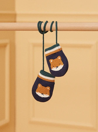 Βρεφικά Γάντια για Αγόρια Navy Fox