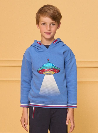 Παιδικό Φούτερ για Αγόρια Blue Ufo