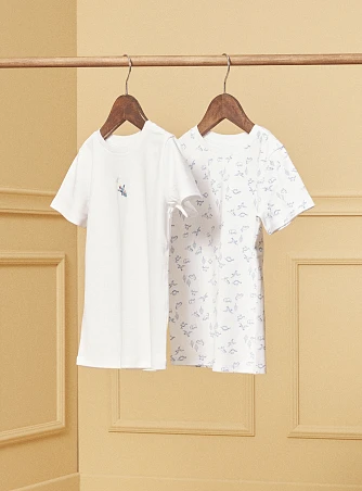 Σετ Παιδικά Φανελάκια για Αγόρια White Space 2 τμχ