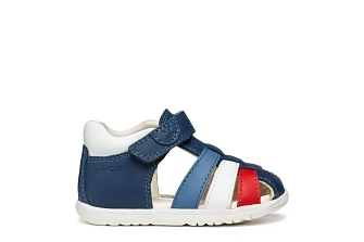 Βρεφικά Παπούτσια Geox Macchia για Αγόρια Blue/Red (Μεγέθη 20-26)