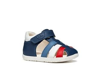 Βρεφικά Παπούτσια Geox Macchia για Αγόρια Blue/Red (Μεγέθη 20-26)