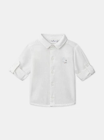 Βρεφικό Πουκάμισο για Αγόρια White Dove