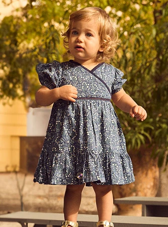 Βρεφικό Φόρεμα για Κορίτσια Navy Romantic