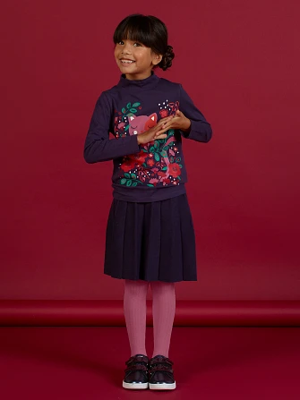 Παιδική Φούστα για Κορίτσια Purple Pleated