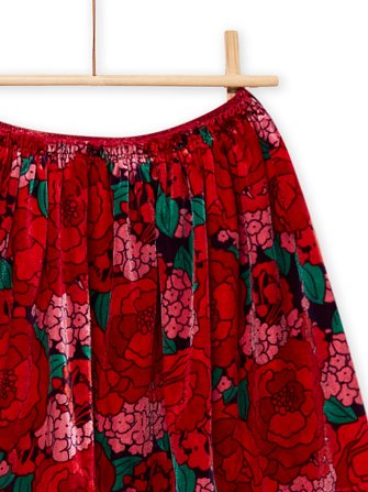 Παιδική Φούστα για Κορίτσια Velour Roses