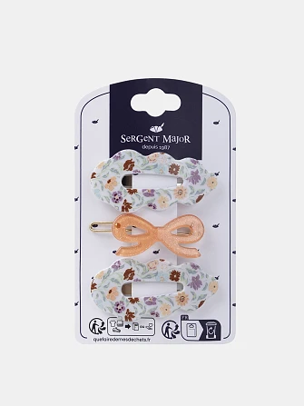 Σετ Παιδικά Κοκαλάκια Μαλλιών για Κορίτσια Vintage Vibe 3 τμχ