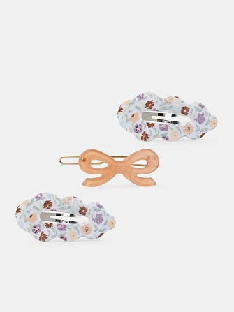 Σετ Παιδικά Κοκαλάκια Μαλλιών για Κορίτσια Vintage Vibe 3 τμχ