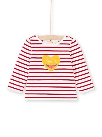 Βρεφική Μπλούζα για Κορίτσια Stripped Amour - 2 σε 1