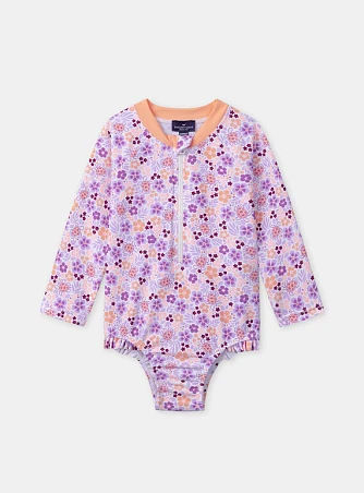 Βρεφικό Ολόσωμο Μαγιό για Κορίτσια Purple Turtles