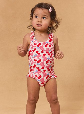 Βρεφικό Ολόσωμο Μαγιό για Κορίτσια Lovely Cherries - 2 σε 1