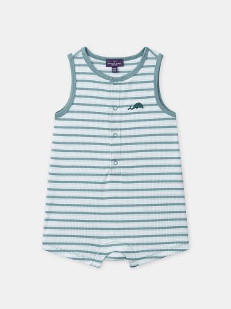 Βρεφικό Ολόσωμο Φορμάκι για Αγόρια Stripped Whale