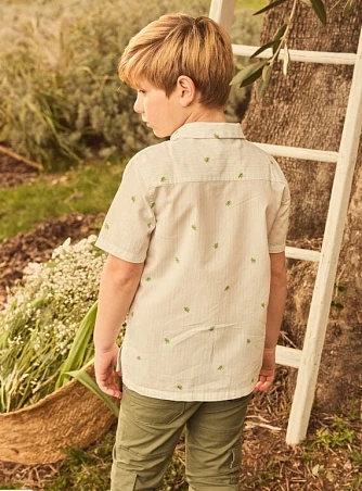 Παιδικό Πουκάμισο για Αγόρια White Wind