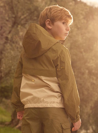 Παιδικό Αντιανεμικό Μπουφάν για Αγόρια Chaki Beige