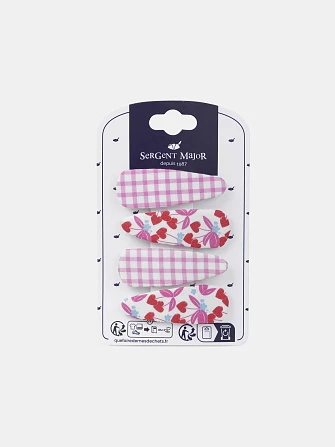 Σετ Παιδικά Κοκαλάκια Μαλλιών για Κορίτσια Heart Cherries 4 τμχ