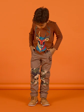 Παιδικό Παντελόνι για Αγόρια Reindeer Pattern