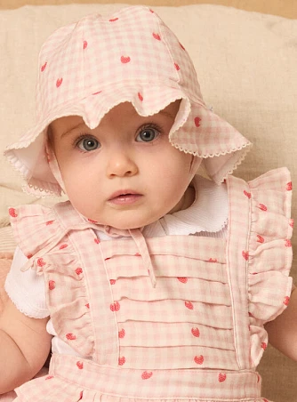 Βρεφικό Καπέλο για Κορίτσια Coquette Strawberries